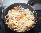袋麺焼そばのやり方で春雨炒め作り方3写真
