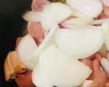 鶏肉＆新玉ねぎ・ピーマンのあまから炒め煮作り方1写真