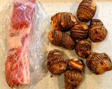 春に食べたい❤ゴロゴロ豚肉と里芋の煮物作り方1写真