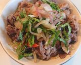 薬味のせ簡単牛丼作り方4写真