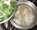 鶏手羽元のネギ生姜スープ♪簡単レシピ作り方5写真