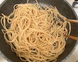 納豆バター醤油パスタ ベランダ大葉のせ作り方3写真