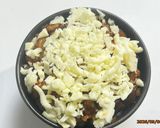 とろ〜り温玉＆ひき肉とナスのチーズ丼作り方10写真