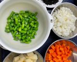 インゲンじゃがいもヒジキのスパイスカレー作り方1写真