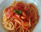 トマトジュースで🍅和風ペスカトーレ作り方11写真