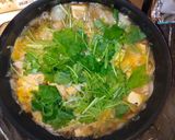 三つ葉たっぷり厚揚げ入り親子丼作り方7写真