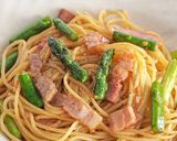 ベーコンとアスパラガス和風パスタ作り方3写真