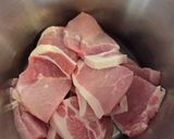 豚カツ用ロース肉で煮豚作り方1写真