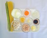 【給食レシピ】アスパラの和風パスタ作り方1写真