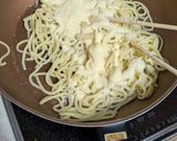 シンプル簡単！目玉焼き乗せチーズパスタ作り方3写真