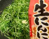 豆苗の炒め物作り方3写真