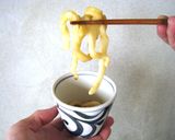 水の代わりにチーズの水分で作るうどん麺作り方20写真
