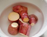 りんごと安納芋のしっとりチーズケーキ作り方1写真