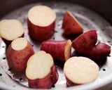 りんごと安納芋のしっとりチーズケーキ作り方3写真