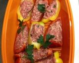 ゆかさんの★イタリアンピーマンの肉詰め★作り方1写真