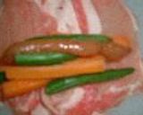 豚肉と野菜の梅ロール作り方5写真