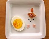 キャラ弁❤節分に✿茹で卵de黄鬼くん✿作り方3写真