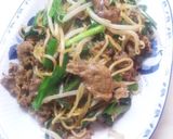 絶対おいしい！牛ニラもやし焼きそば♪作り方8写真