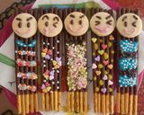 バレンタインに♪　ポッキー　de　パパ♪作り方6写真
