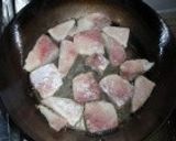 ブリと長ねぎの照り炒め作り方1写真