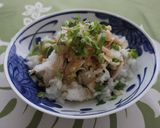 ☆蒸し鶏と三つ葉の梅みぞれポン酢和え☆作り方7写真