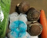 バレンタイン、にんじんとつくねのハートで作り方1写真