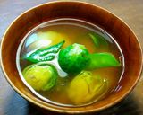 芽キャベツと絹さやとじゃがいものお味噌汁作り方5写真