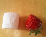 いちごとマシュマロのサンタ作り方1写真