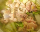 白菜・にらたっぷり鶏・豚鍋・生姜醤油添え作り方9写真