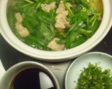 白菜・にらたっぷり鶏・豚鍋・生姜醤油添え作り方12写真