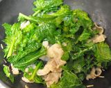 塩麹豚＆かき菜のパスタ(菜の花でも）作り方3写真