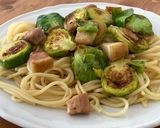 芽キャベツとベーコンのパスタ作り方5写真