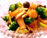 アスパラキノコ沢山☆むきえびのバター炒め作り方10写真