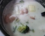 エビとブロッコリーのクリームスープ作り方4写真
