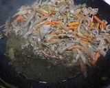 豚肉入りキンピラごぼう作り方3写真