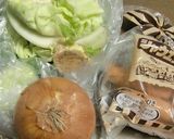 玉ねぎとキャベツのごまみそいため作り方1写真