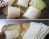 こっれが旨い。【切り烏賊と大根の皮ぴら】作り方3写真