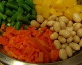 カナッペ ：たことお豆の塩麹とまと煮込み作り方2写真
