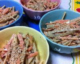 ゴボウと人参のマヨラー油和え作り方4写真