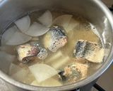 時短＆簡単♪冷凍大根とサバ缶で船場汁作り方1写真