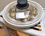 はまぐりとルッコラの酒蒸しオリーブオイル作り方3写真