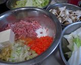白菜と肉団子のあったかスープ♪作り方1写真