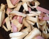 きのことハムのマヨ黒胡椒炒め作り方3写真