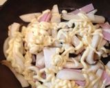 きのことハムのマヨ黒胡椒炒め作り方4写真