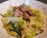 簡単！キャベツとサバ缶の煮び出し炒め作り方13写真