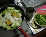 チンゲン菜と長いも・厚揚げの炒め餡作り方6写真