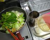 チンゲン菜と長いも・厚揚げの炒め餡作り方7写真