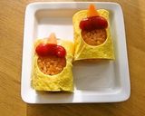 キャラ弁❤節分にオムライスno赤鬼くん作り方3写真