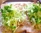 塩麹×味噌×鰹節の葱キャベツトースト作り方4写真