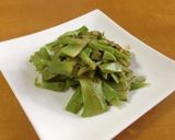 ブロッコリーの茎炒め　アンチョビ風味作り方7写真